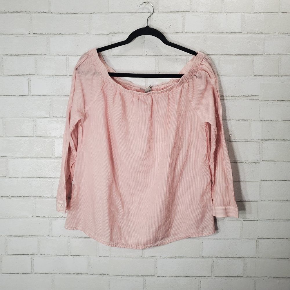 Bass cute‎ off shoulder stripe blouse